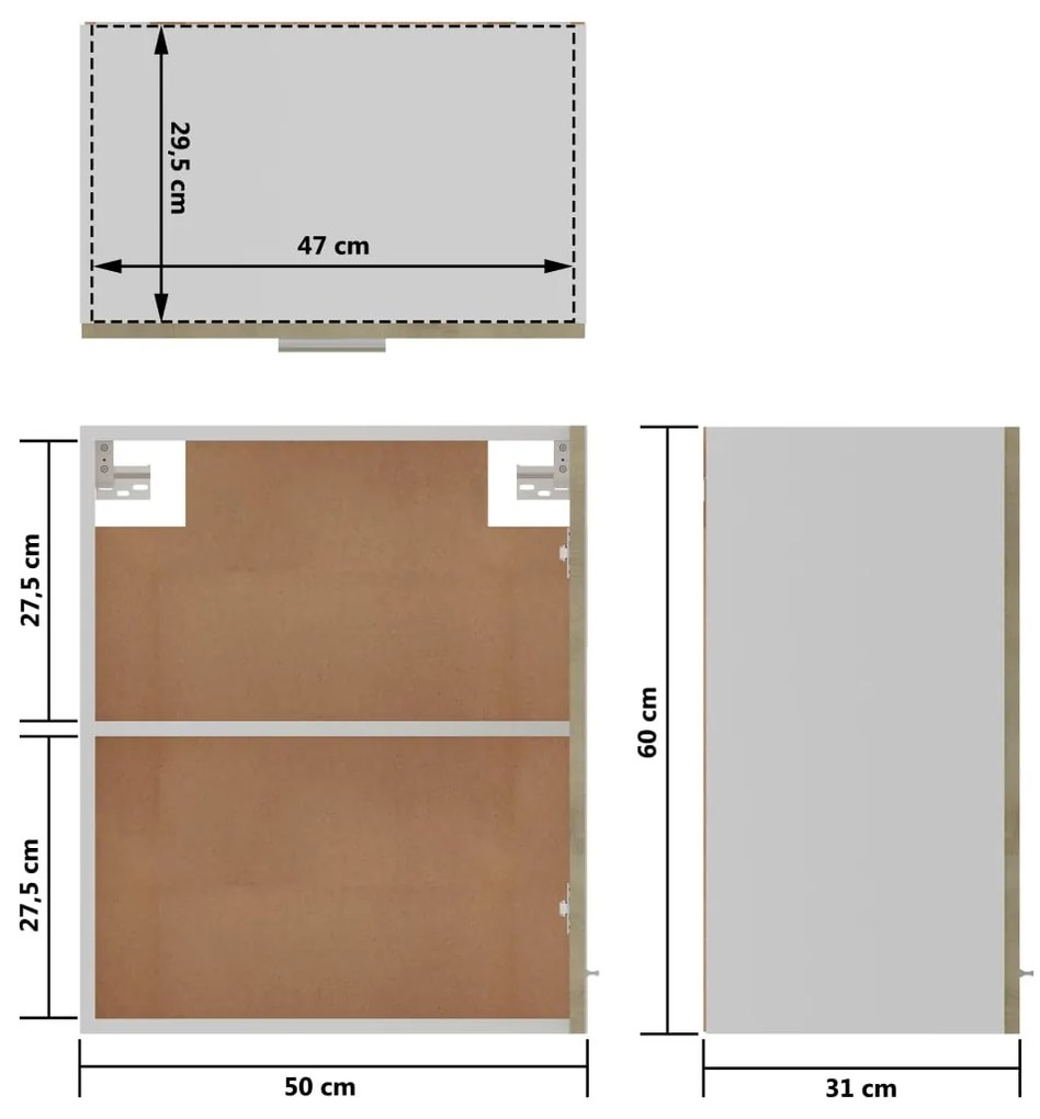 ΝΤΟΥΛΑΠΙ ΚΡΕΜΑΣΤΟ SONOMA ΔΡΥΣ 50 X 31 X 60 ΕΚ. ΑΠΟ ΜΟΡΙΟΣΑΝΙΔΑ 801263