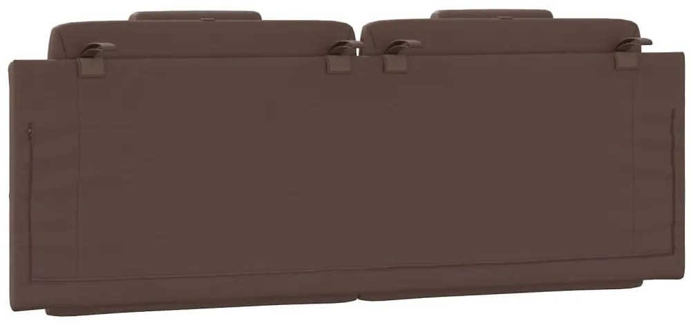 vidaXL Μαξιλάρι για Κεφαλάρι Viana Καφέ 120 εκ. από Συνθετικό Δέρμα