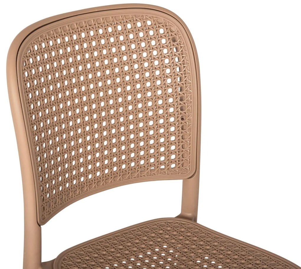 Καρέκλα FLOW C5937.03 Πολυπροπυλενίου Καπουτσίνο 41x53x85,5 εκ. 41x53x85.5 εκ.