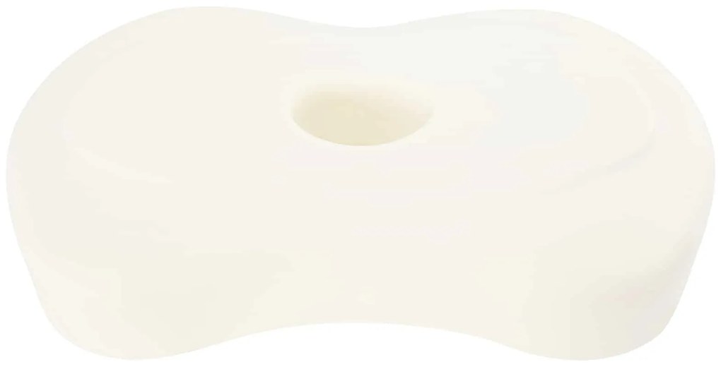 vidaXL Μαξιλάρι με μαξιλάρι Λευκό 55 x 36 x 10 εκ. Πολυεστέρας