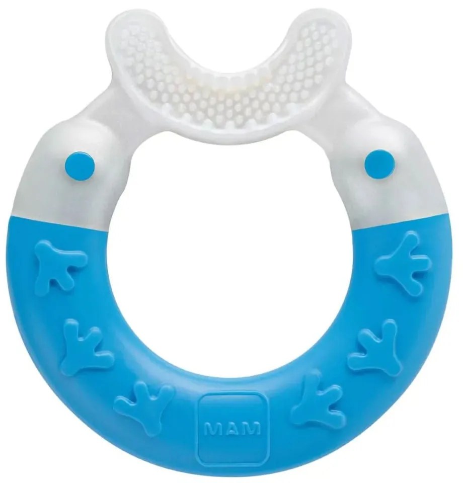 Μασητικό Οδοντοφυΐας Για Τον Καθαρισμό Των Δοντιών Bite &amp; Brush 560B 3+ Μηνών Blue Mam Σιλικόνη