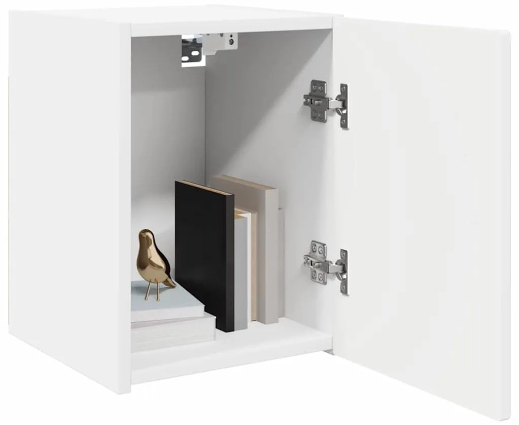 vidaXL Ντουλάπι Τηλεόρασης Τοίχου 2 pcs Λευκό 30 x 31 x 40 εκ.