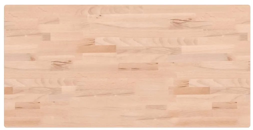 vidaXL Πάγκος Μπάνιου 100x50x2,5 εκ. από Μασίφ Ξύλο Οξιάς
