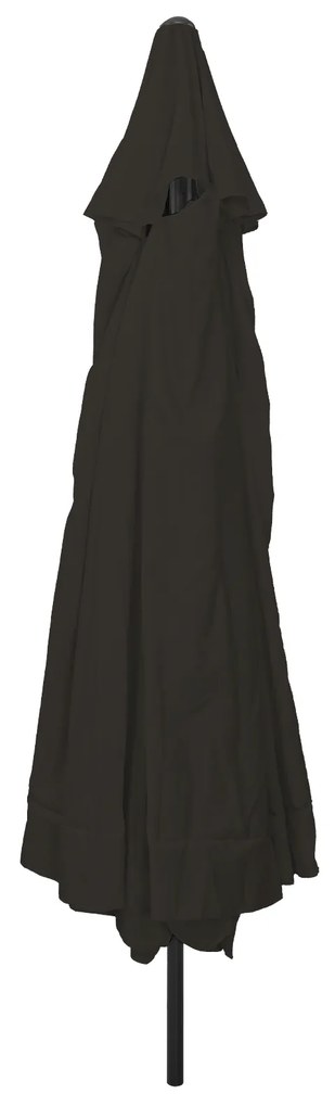 vidaXL Παράσολι Κήπου ø395 x 245 cm Μαύρο