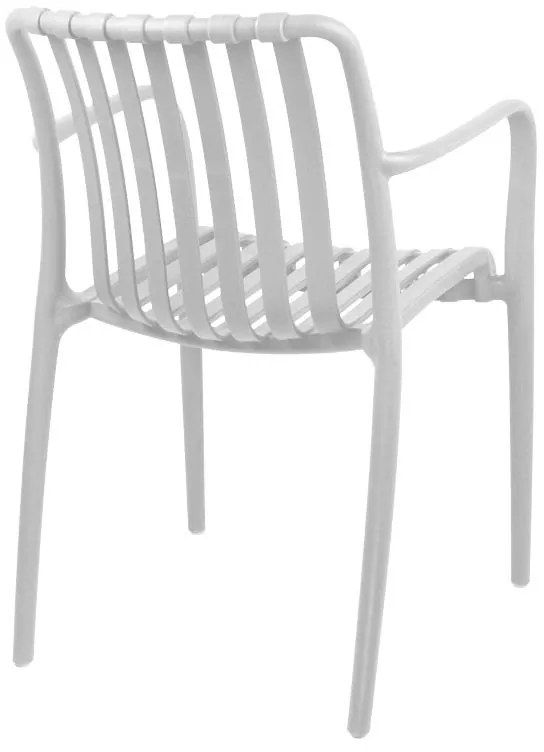 Καρέκλα - Πολυθρόνα Zoi C005 pp σε λευκή απόχρωση 58.5x54x80 εκ. 58.5x54x80 εκ.