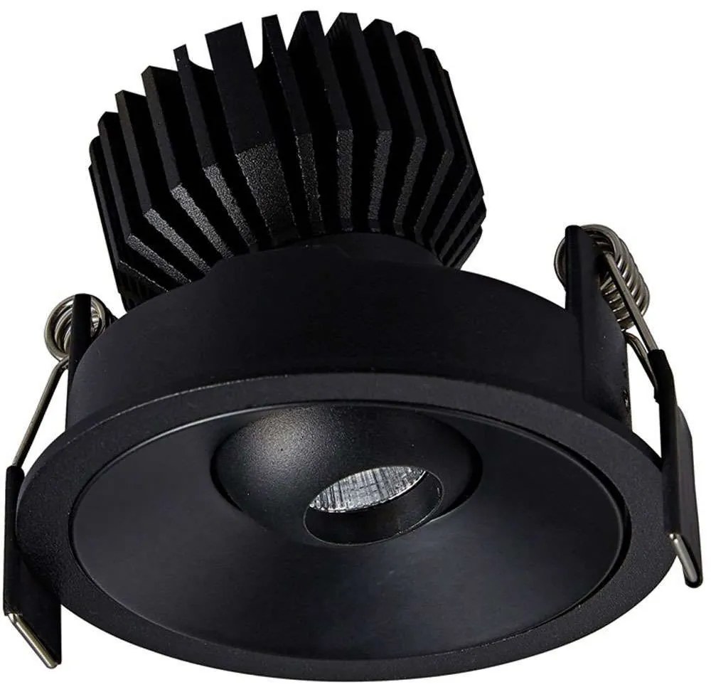 Σποτ Χωνευτό VK/04345/B/C 8,4x7cm Led 390Lm 7W 4000K Black VKLed Round