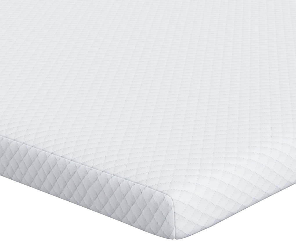 vidaXL Στρώματα Λευκό 80 x 200 cm 100% ύφασμα πολυεστέρα με τζακάρ