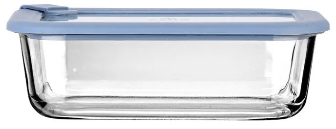 ESTIA ΦΑΓΗΤΟΔΟΧΕΙΟ COLORSEAL ΓΥΑΛΙΝΟ 1050ml 21.6x16.5x7.4cm ΜΕ ΚΑΠΑΚΙ ΣΙΛΙΚΟΝΗΣ ΜΠΛΕ