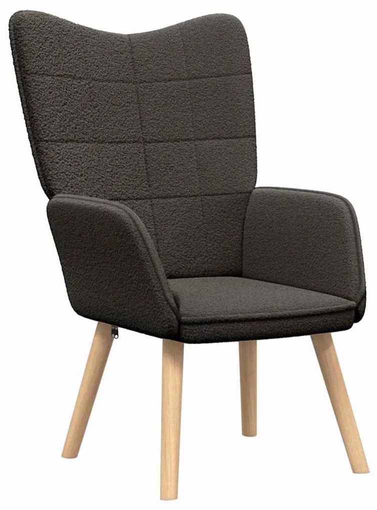 vidaXL Χαλαρωτική Πολυθρόνα Σκούρο γκρι 62 x 67 x 95.5 εκ ύφασμα
