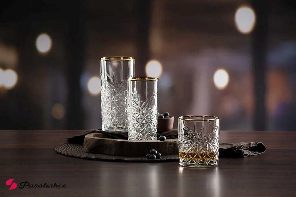 GOLDEN TOUCH TIMELESS WHISKEY ΠΟΤΗΡΙ 345ML H:9,6 D:8,55CM P/960 GB4.OB24 ΣΕΤ 4τμχ - Espiel