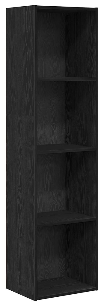 vidaXL Βιβλιοθήκη Μαύρη δρυς 40 x 30 x 152 εκ. Επεξεργασμένο ξύλο