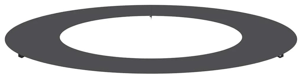vidaXL Flat Δαχτυλίδι Δέντρου Μαύρο Ø50/80 εκ Χάλυβας