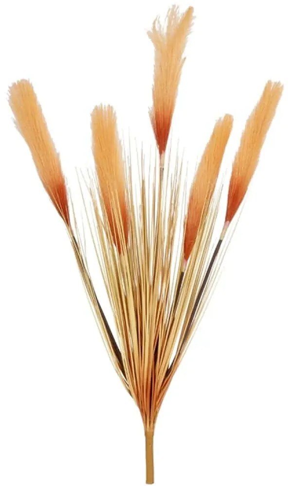 Τεχνητό Κλαδί Pampas Grass 21486 88cm Orange GloboStar Πολυαιθυλένιο