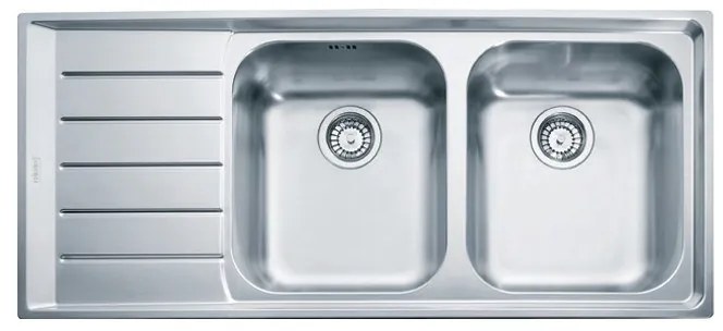 Franke Neptune NEX 621 Inox Νεροχύτης Ποδιά αριστερά 80cm 3011564107