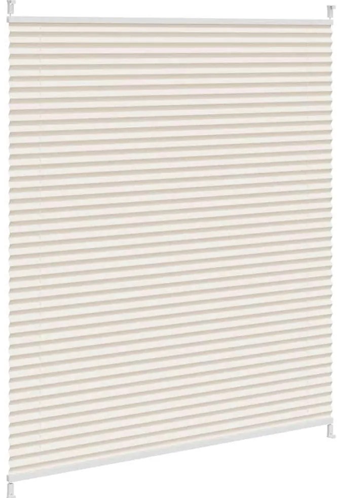 vidaXL Πλισέ ρόλερ σκίασης 110x150cm Κρεμ