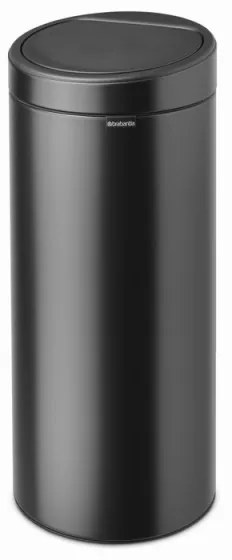 Κάδος Brabantia Touch Bin New 1008860, 30 l, αθόρυβο και ομαλό κλείσιμο, σκούρο γκρι