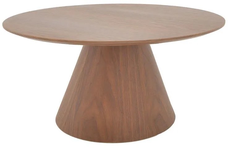 Tραπέζια σαλονιού Donda mdf σετ 2τεμ. καρυδί 80x80x40 εκ.