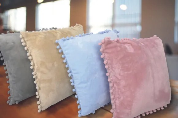 Makis Tselios Home Διακοσμητικό Μαξιλάρι 43Χ43 Pommy Blue