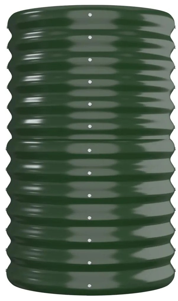 vidaXL Ζαρντινιέρα Πράσινη 260x40x68 εκ Γαλβανισμένος χάλυβας