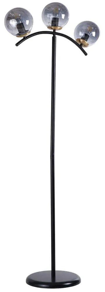 Φωτιστικό Δαπέδου 534LUN5451 30x154cm 3xE27 40W Fume-Black Opviq