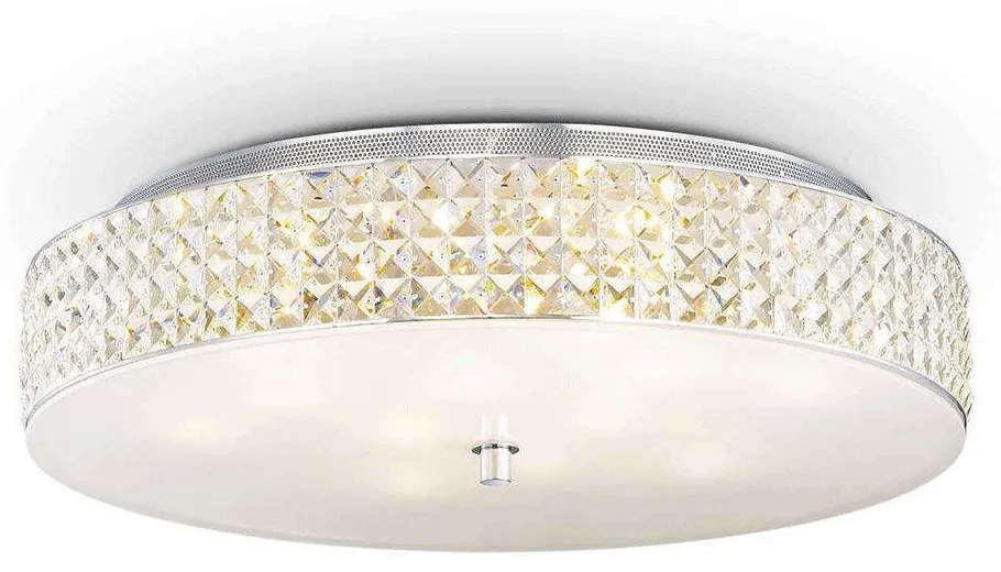 Φωτιστικό Οροφής-Πλαφονιέρα Roma 087870 60x13cm 12xG9 40W White Ideal Lux