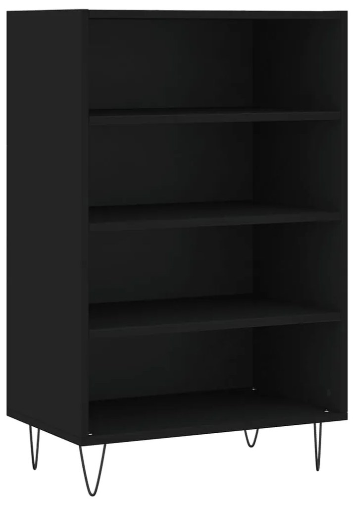 vidaXL Ραφιέρα Μαύρη 57 x 35 x 90 από Επεξεργασμένο Ξύλο