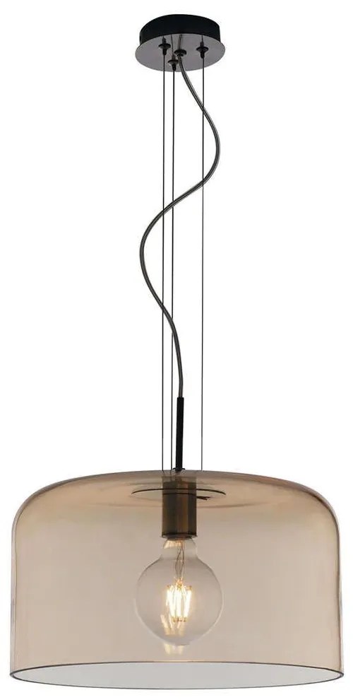 Φωτιστικό Οροφής Gibus I-GIBUS-S35 AMB 1xE27 Φ35cm 150cm Amber Luce Ambiente Design Glass