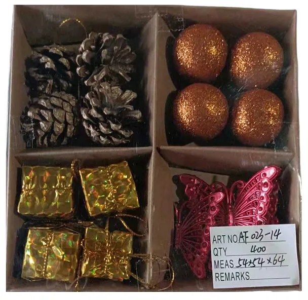 Σετ Χριστουγεννιάτικα Στολίδια 2.5εκ. 6τεμ