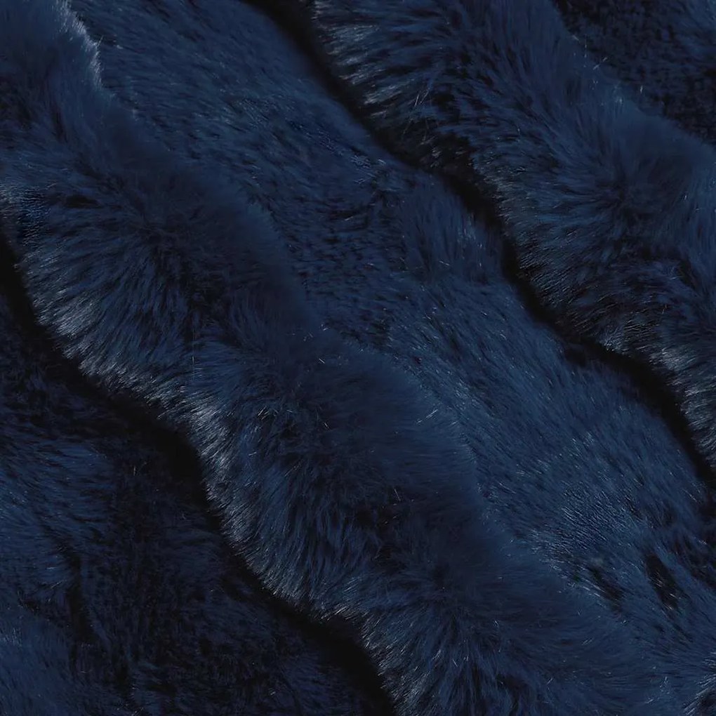 vidaXL Ψεύτικη κουβέρτα από κουνέλι 4 pcs Θαλασσί Μπλε 240 x 270 εκ.