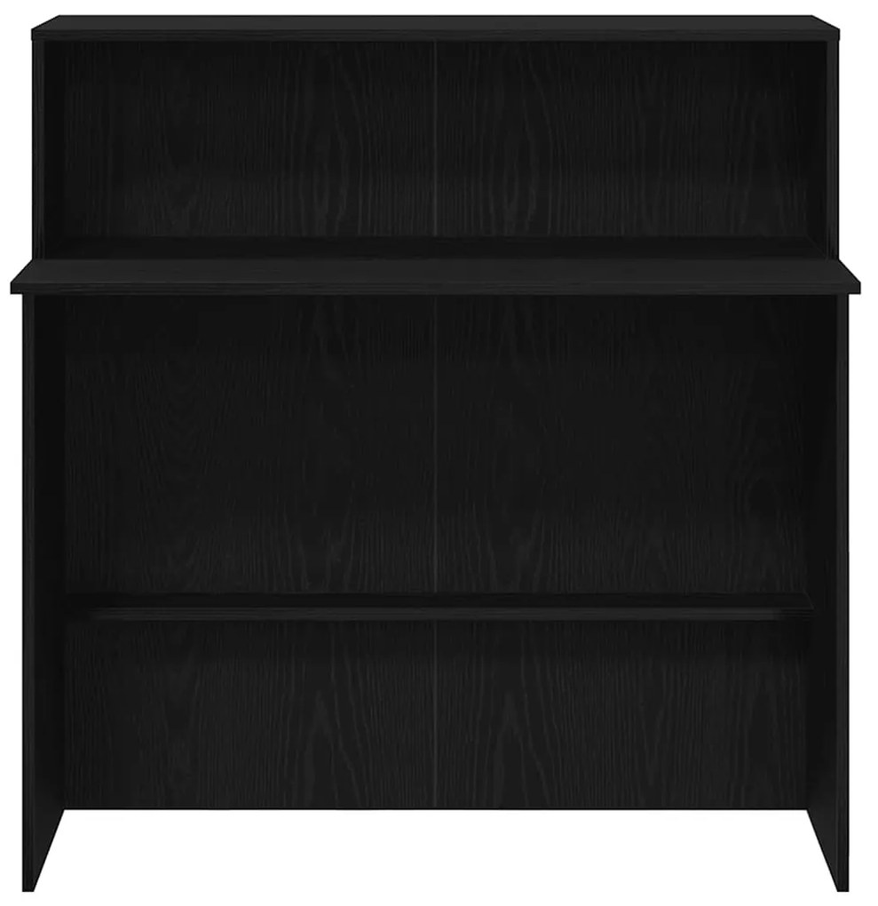 vidaXL Γραφείο υποδοχής Μαύρο 100x50x103,5 cm Κατασκευασμένο ξύλο