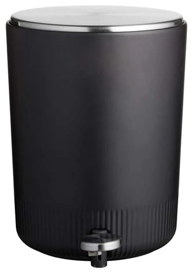Κάδος Απορριμμάτων Plisse 977307 5L 23x28cm Black-Silver Sodahl Stainless Steel