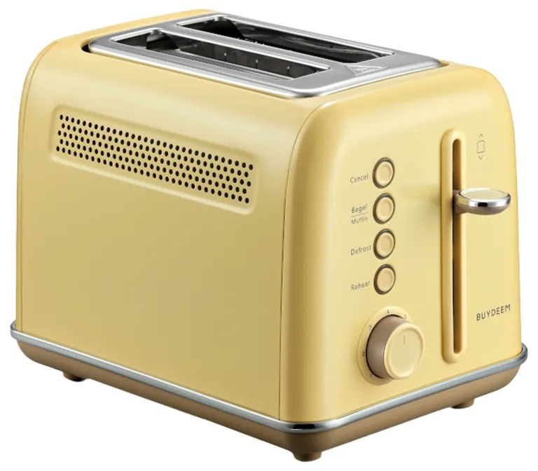BUYDEEM 2 Slice Toaster, model DT620E, color Mellow Yellow, EU