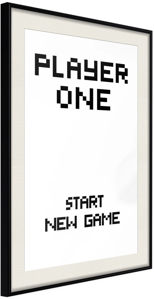 Αφίσα - Player One - 40x60 - Μαύρο - Με πασπαρτού