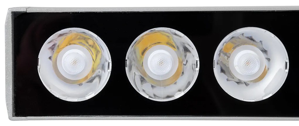 GloboStar WASHER-JAVIA 90555 Μπάρα Φωτισμού Wall Washer LED 48W 4080lm 5° DC 24V Αδιάβροχο IP67 Μ100 x Π5.2 x Υ3.6cm (Υ8.5 με Βάση) Θερμό Λευκό 2700K - Γκρι Ανθρακί - 3 Years Warranty - 90555