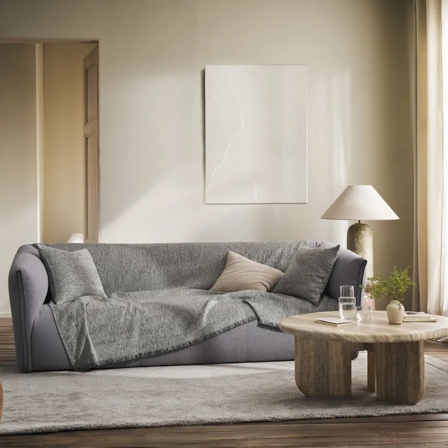 Ριχτάρι Τετραθέσιου 180x350cm GOFIS HOME  Yrsa Cloud Grey 141/15