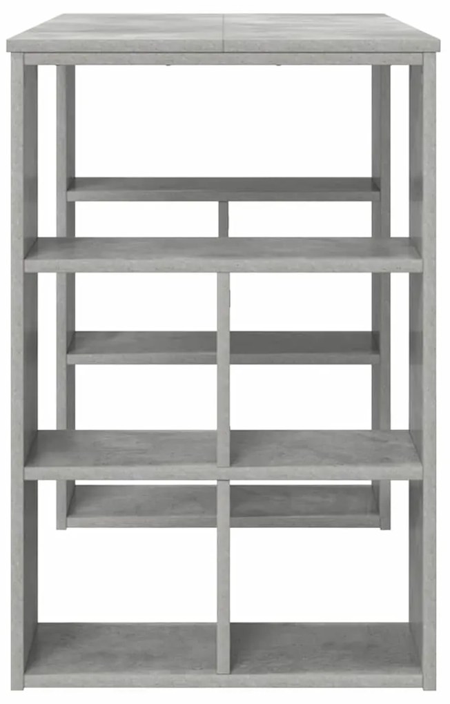 vidaXL Γραφείο Σκυρόδεμα Γκρι 90 x 50 x 75 εκ. Επεξεργασμένο ξύλο