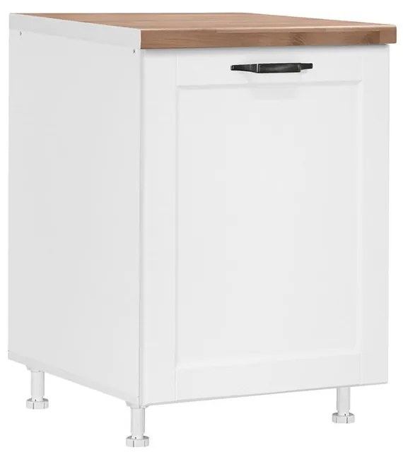 MATIS Επιδαπέδιο ντουλάπι με 1 πόρτα κουζίνας CONTEMPO D60 1V Λευκό 60x60x85εκ. MATISKD601V66