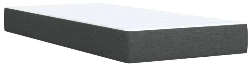 ΚΡΕΒΑΤΙ BOXSPRING ΜΕ ΣΤΡΩΜΑ ΣΚΟΥΡΟ ΓΚΡΙ 100X200 ΕΚ. ΥΦΑΣΜΑΤΙΝΟ 3286980