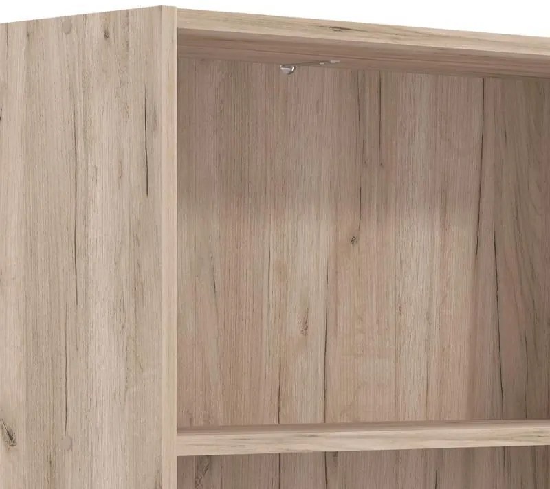 Βιβλιοθήκη Tomar 5 Γκρί Δρύς 70x24,5x176,5 εκ. 70x24.5x176.5 εκ.