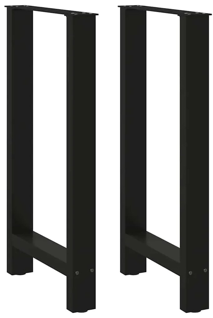 Πόδια Τραπεζιού Μπαρ 2 τεμ. Μαύρα 40x(90-91) εκ. Ατσάλι