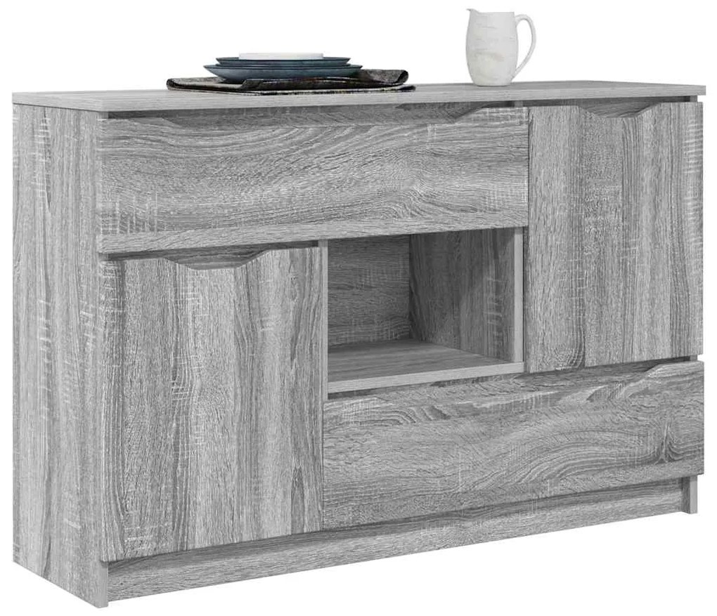 vidaXL Πλαϊνό γραφείο Γκρίζο Σονομα 100 x 30 x 65,6 Επεξεργασμένο ξύλο