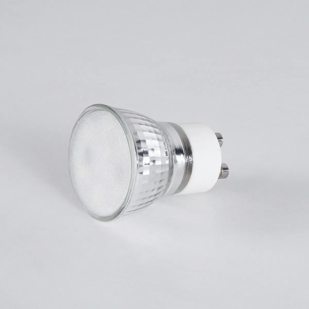 GloboStar 76008 Σποτ LED GU10 MR11 4W 360lm 120° AC 85-265V με Λευκό Γαλακτερό Γυαλί Θερμό Λευκό 2700K - 2 Χρόνια Εγγύηση - 76008