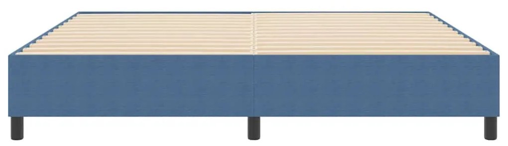 vidaXL Κρεβάτι με ελατήρια Μπλε 200 x 200 cm Βελούδο