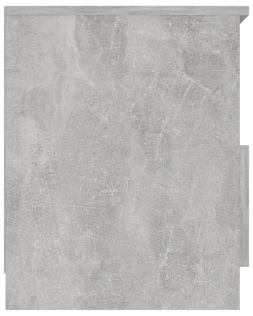 Κομοδίνο Γκρι Σκυροδέματος 40 x 40 x 50 εκ. από Μοριοσανίδα - Γκρι