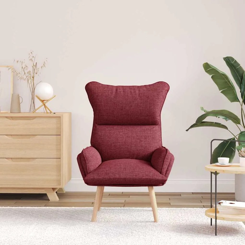 vidaXL Χαλαρωτική Πολυθρόνα Μπορντό 69 x 74 x 93 εκ. ύφασμα