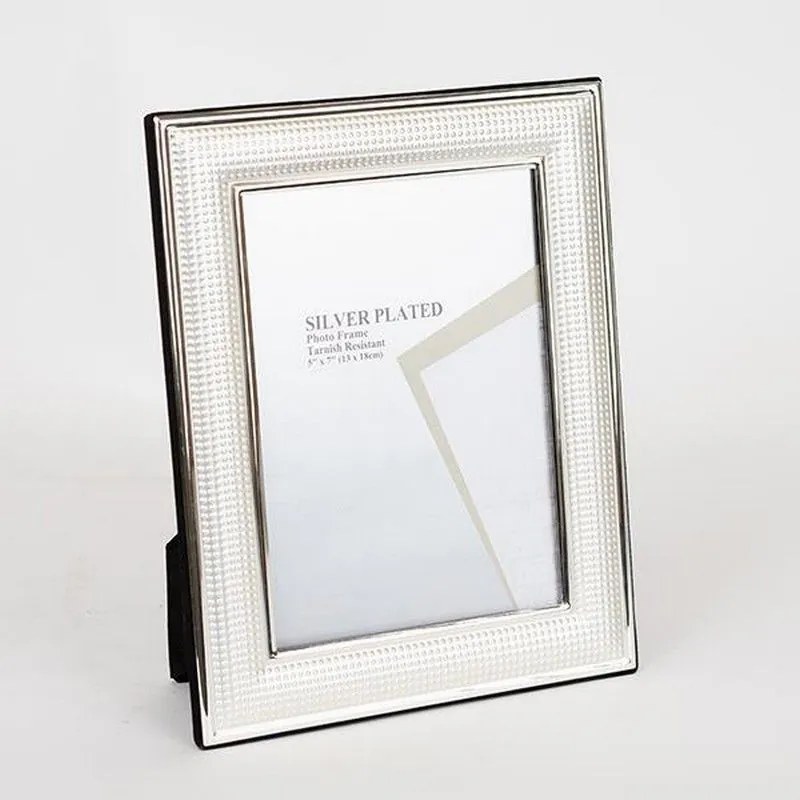 Κορνίζα Μεταλλική Επάργυρη 756-10033 13x18cm Silver Estheti Home Metal