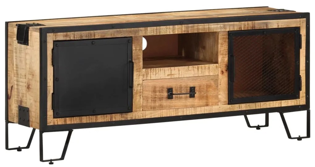 vidaXL Έπιπλο Τηλεόρασης 110 x 31 x 46 εκ. από Ακατέργαστο Ξύλο Μάνγκο