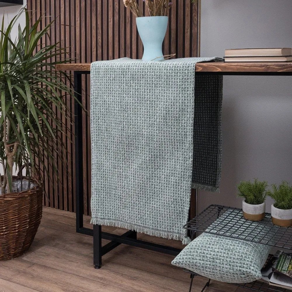 Τραβέρσα Brooklin 13 Mint Teoran 45X180 Acrylic,Cotton,Polyester