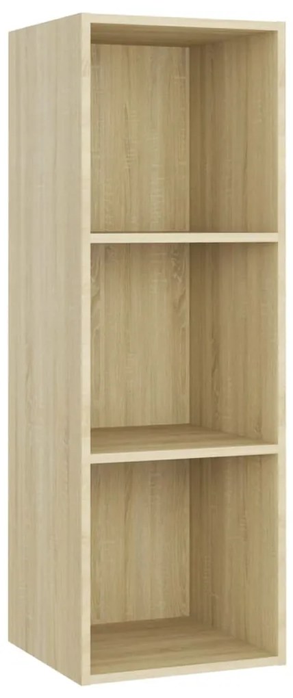 vidaXL Έπιπλα Τηλεόρασης 4 τεμ. Sonoma Δρυς 107x35x37 εκ. Μοριοσανίδα