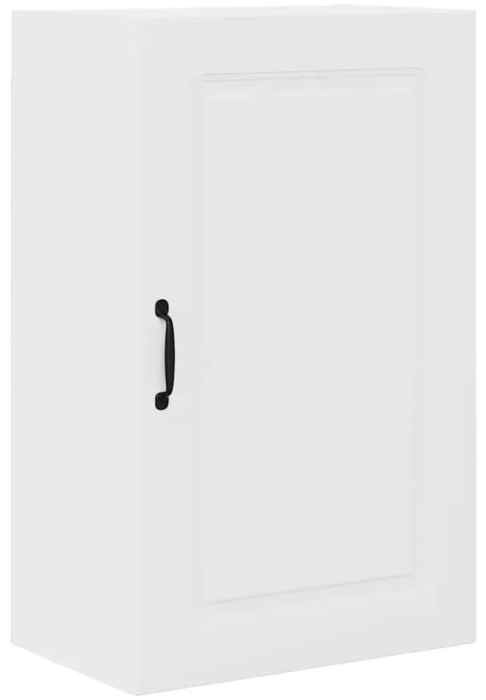 vidaXL Κρεμαστό ντουλάπι κουζίνας με ράφι Υψηλής γυαλάδας λευκό